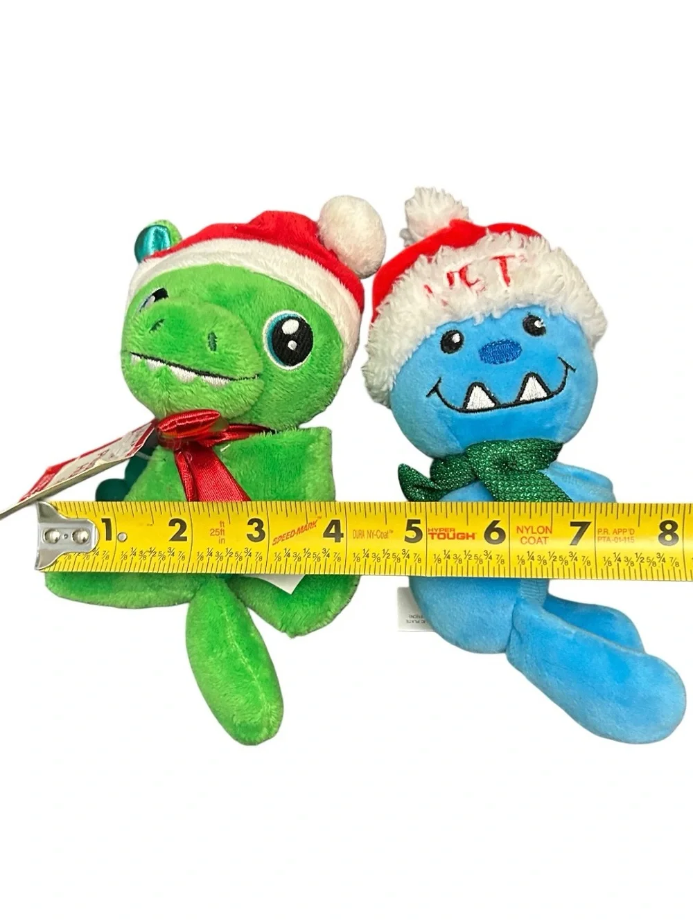 Christmas Wrist Huggers Plush Dinosaur & Yetti